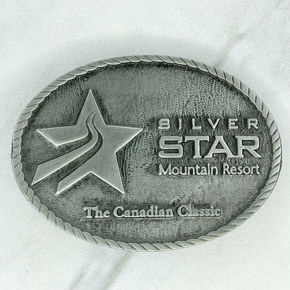 Vintage Silver Star Mountain Resort Canadian Classic Belt Buckle ✨ - Picture 1 of 6